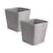 DII® 13" Zig Zag Stitch Trapezoid Fabric Bins, 2ct.